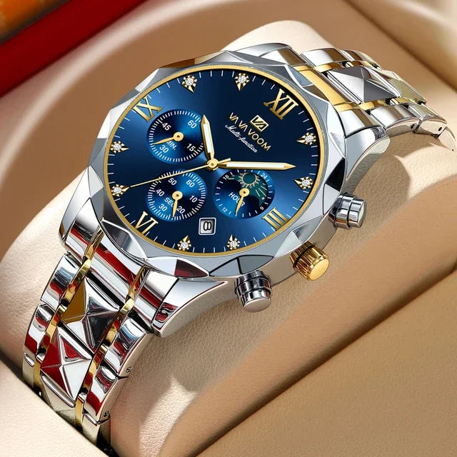 VAVA VOOM Men's Waterproof Business Watch – Elegant & Durable